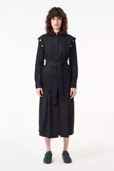 Рубашка хлопковая с поясом Lacoste