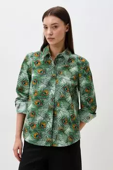 Рубашка хлопковая с принтом Auranna