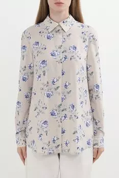Рубашка хлопковая с принтом BELUCCI