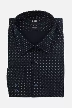 Рубашка хлопковая с принтом BOSS