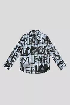 Рубашка хлопковая с принтом Choupette