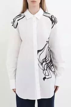 Рубашка хлопковая с принтом Christian Lacroix Desigual