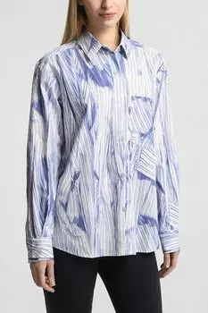 Рубашка хлопковая с принтом Desigual