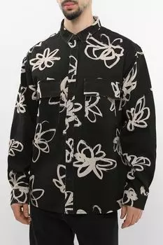 Рубашка хлопковая с принтом Desigual