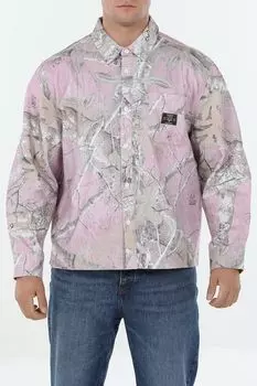 Рубашка хлопковая с принтом Guess Jeans