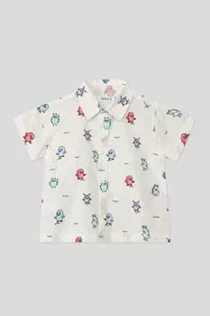 Рубашка хлопковая с принтом Mayoral