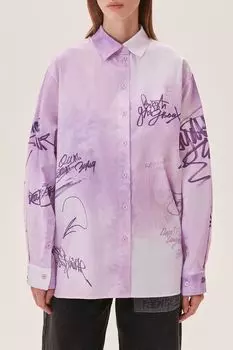 Рубашка хлопковая с принтом Na Rayone EVE&ESTHER