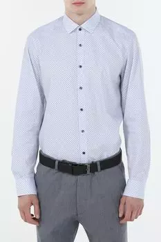 Рубашка хлопковая с принтом Olymp