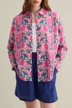 Рубашка хлопковая с принтом Piombo