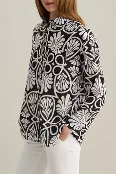 Рубашка хлопковая с принтом Piombo