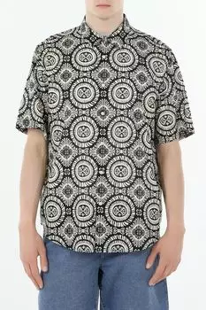 Рубашка хлопковая с принтом Piombo