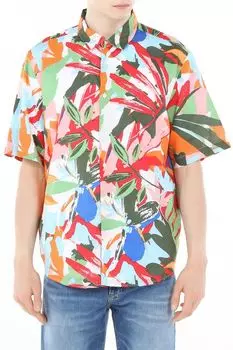 Рубашка хлопковая с принтом Piombo