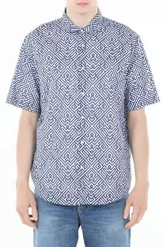 Рубашка хлопковая с принтом Piombo