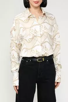 Рубашка хлопковая с принтом SABRINA SCALA