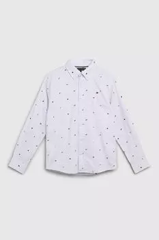 Рубашка хлопковая с принтом Tommy Hilfiger