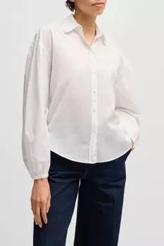 Рубашка хлопковая с пышным рукавом BOSS