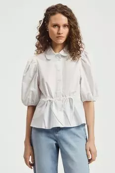 Рубашка хлопковая с рукавами фонарик Nume