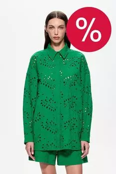 Рубашка хлопковая с шитьем DREAMS by Alena Akhmadullina