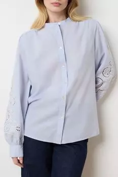 Рубашка хлопковая с шитьем OVS