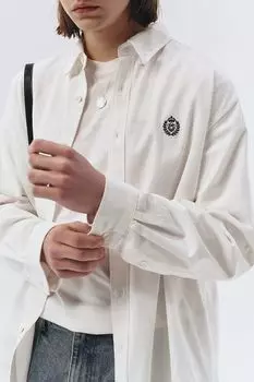 Рубашка хлопковая с воротником на пуговицах Dunst