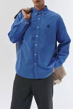 Рубашка хлопковая с воротником на пуговицах Dunst