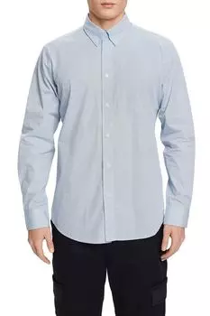 Рубашка хлопковая с воротником на пуговицах Esprit Casual