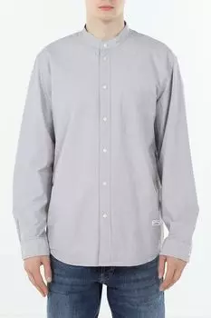 Рубашка хлопковая с воротником стойкой и карманом Marc O'Polo Denim