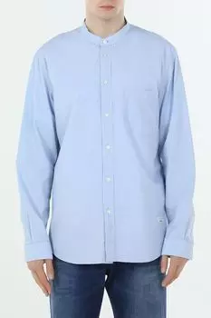 Рубашка хлопковая с воротником стойкой и карманом Marc O'Polo Denim