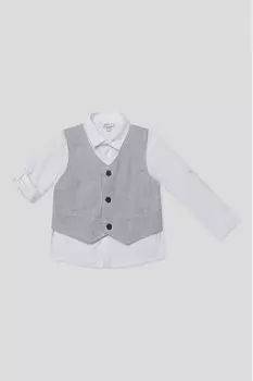 Рубашка хлопковая с жилеткой Fagottino