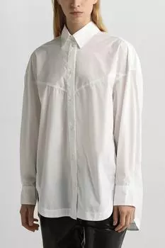 Рубашка хлопковая свободного кроя BOSS