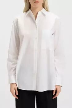 Рубашка хлопковая свободного кроя HUGO