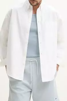 Рубашка хлопковая свободного кроя HUGO