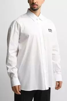 Рубашка хлопковая свободного кроя Karl Lagerfeld