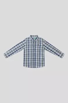 Рубашка хлопковая в клетку Benetton