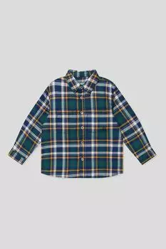 Рубашка хлопковая в клетку Benetton