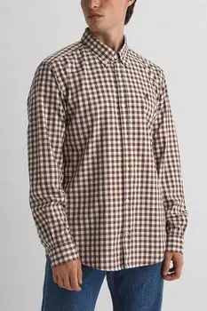 Рубашка хлопковая в клетку BOSS