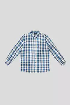Рубашка хлопковая в клетку Bugatti