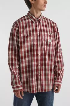 Рубашка хлопковая в клетку Guess Jeans