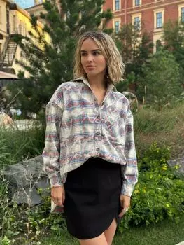 Рубашка хлопковая в клетку Lutani