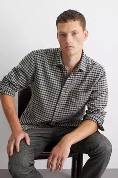 Рубашка хлопковая в клетку Marc O'Polo