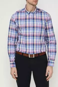 Рубашка хлопковая в клетку Piombo