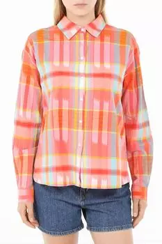 Рубашка хлопковая в клетку Piombo