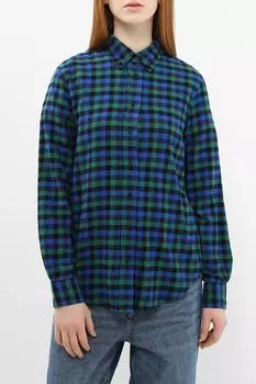 Рубашка хлопковая в клетку Piombo