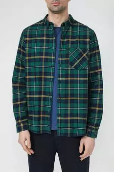 Рубашка хлопковая в клетку с карманом MARCO DI RADI