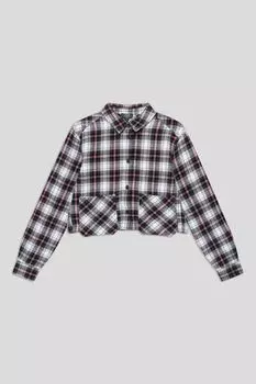 Рубашка хлопковая в клетку укороченная OVS