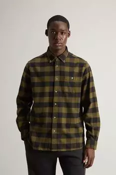 Рубашка хлопковая в клетку Woolrich