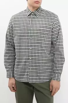 Рубашка хлопковая в мелкую клетку Marc O'Polo