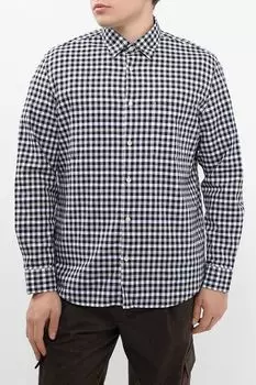 Рубашка хлопковая в мелкую клетку Marc O'Polo