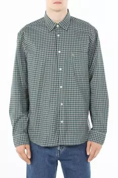 Рубашка хлопковая в мелкую клетку Marc O'Polo