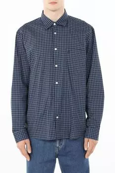 Рубашка хлопковая в мелкую клетку Marc O'Polo